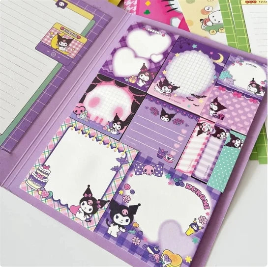 Kawaii Sanrio Hello Kitty Convenience Book Mymelody Kuromi Cinnamoroll Note Book Cute Paste Notepad Student Office Stationery