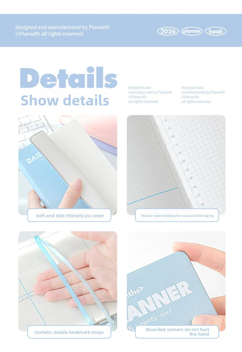 Plan with 2026 Mini Pocket A6 Planner Soft Cover