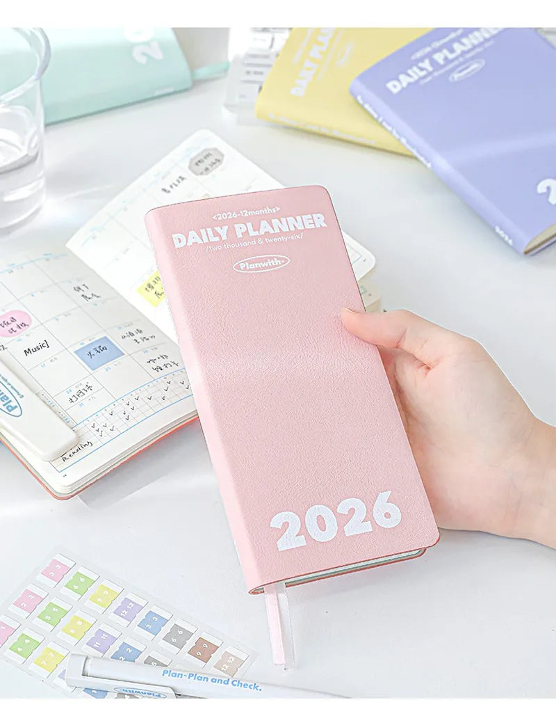 Plan with 2026 Mini Pocket A6 Planner Soft Cover