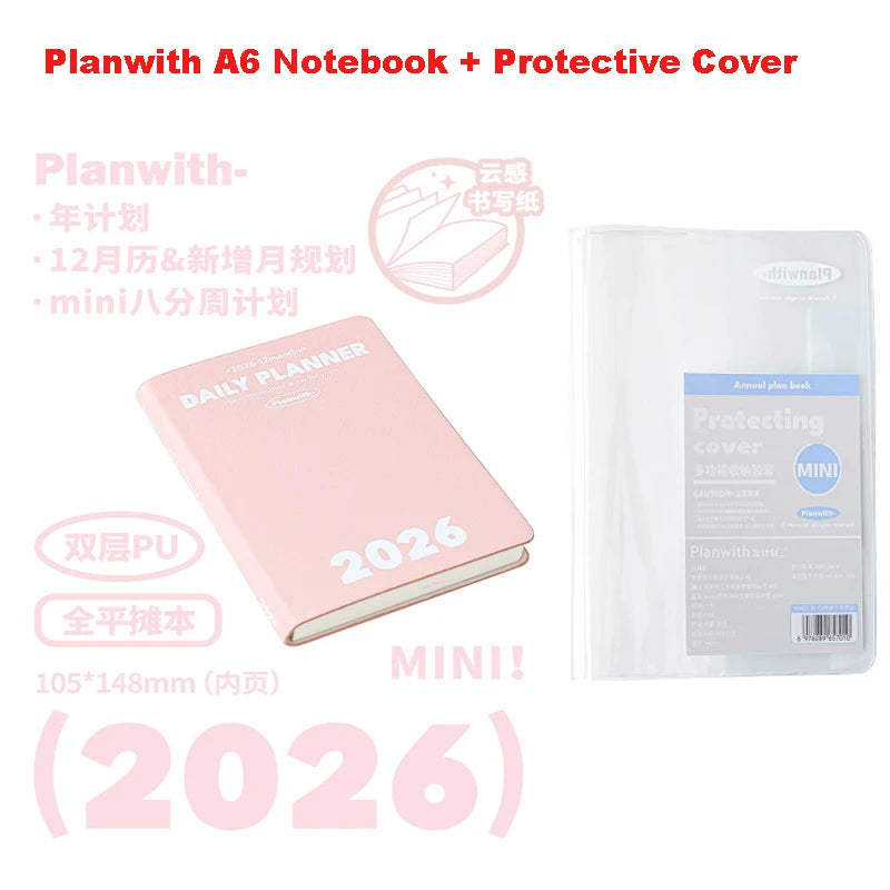 Plan with 2026 Mini Pocket A6 Planner Soft Cover