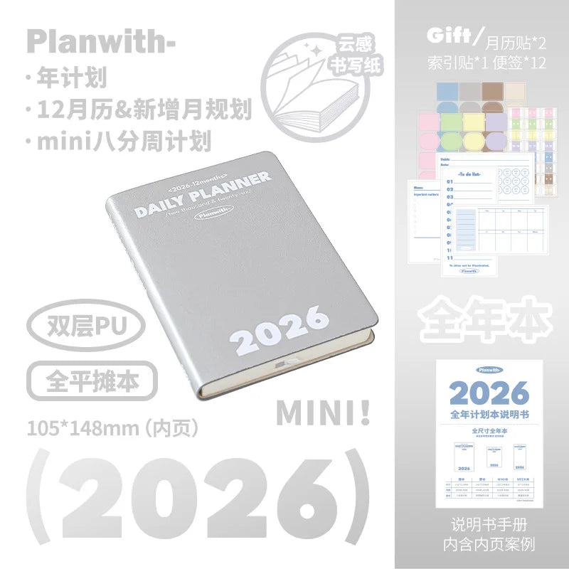 Plan with 2026 Mini Pocket A6 Planner Soft Cover