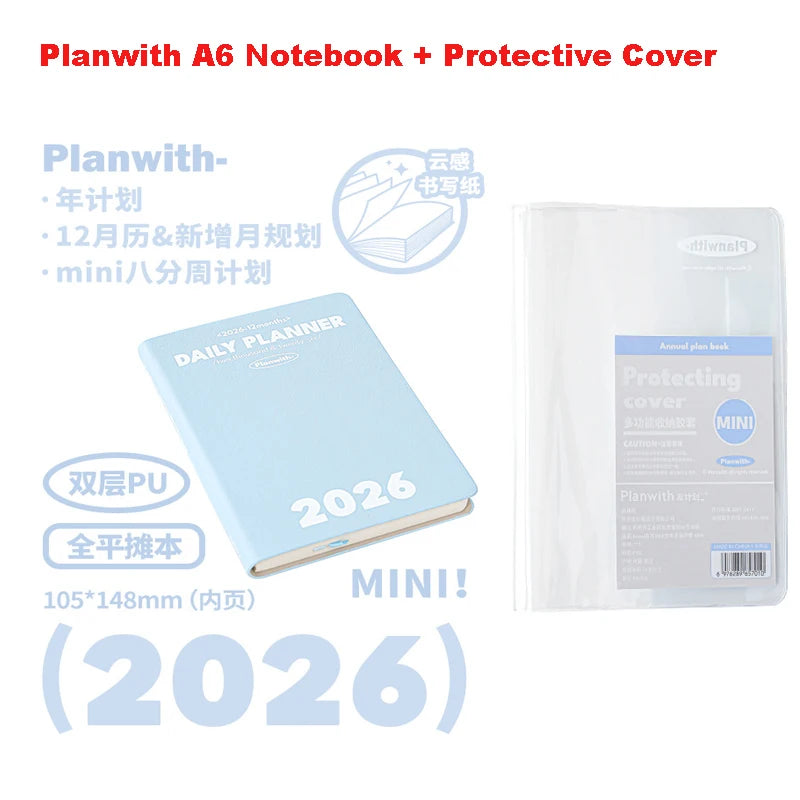 Plan with 2026 Mini Pocket A6 Planner Soft Cover