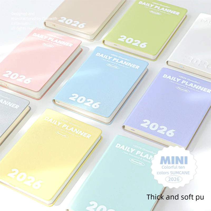 Plan with 2026 Mini Pocket A6 Planner Soft Cover