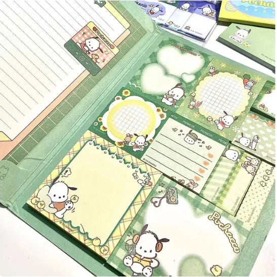 Kawaii Sanrio Hello Kitty Convenience Book Mymelody Kuromi Cinnamoroll Note Book Cute Paste Notepad Student Office Stationery