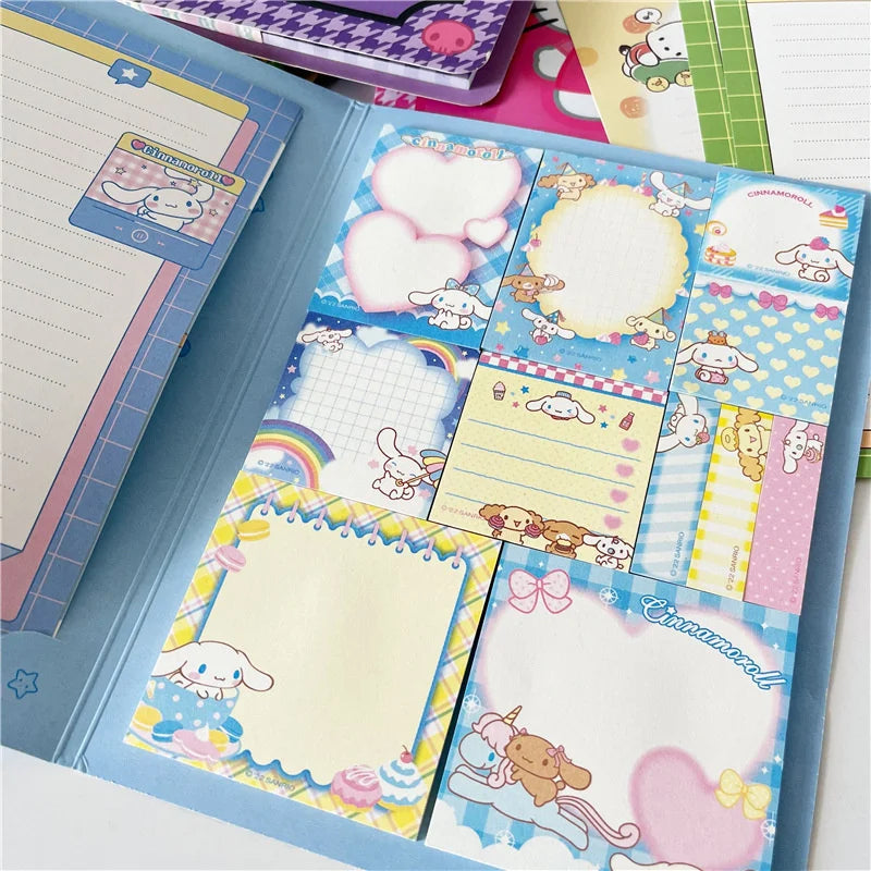 Kawaii Sanrio Hello Kitty Convenience Book Mymelody Kuromi Cinnamoroll Note Book Cute Paste Notepad Student Office Stationery