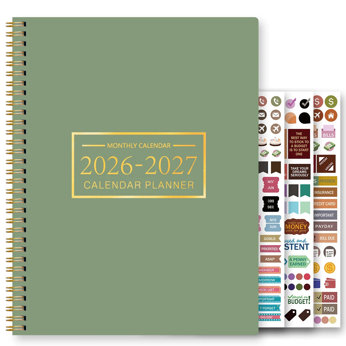 1Pc A4 2026-2027 Monthly Planner and Calendar Book 2 Year Monthly Planner from Jul 2025 - June. 2027, 24 Monthly, with 3 Stickers