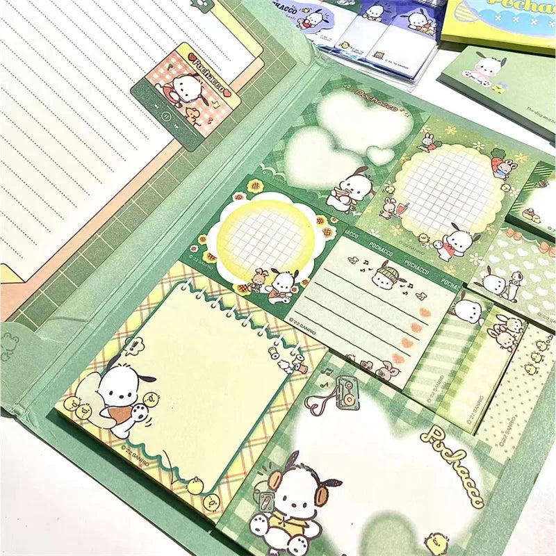 Kawaii Sanrio Hello Kitty Convenience Book Mymelody Kuromi Cinnamoroll Note Book Cute Paste Notepad Student Office Stationery