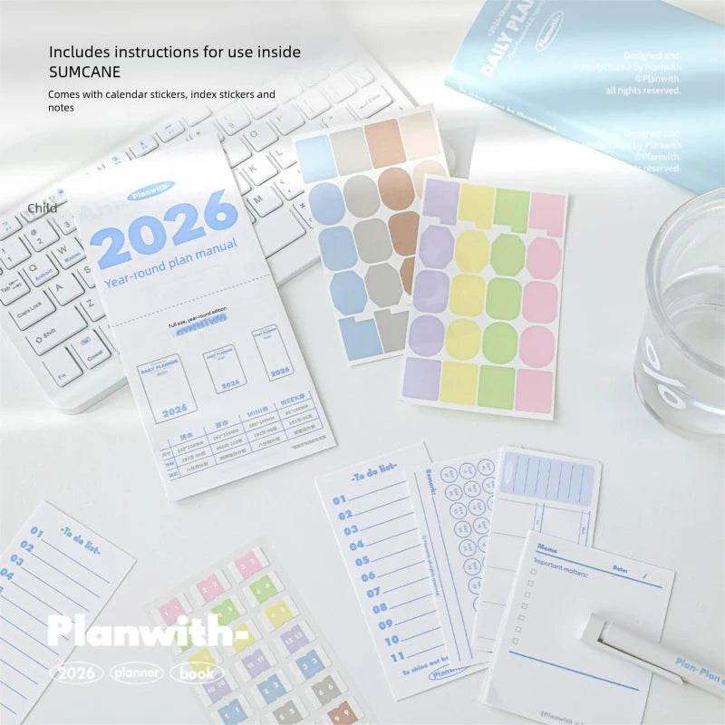 Plan with 2026 Mini Pocket A6 Planner Soft Cover