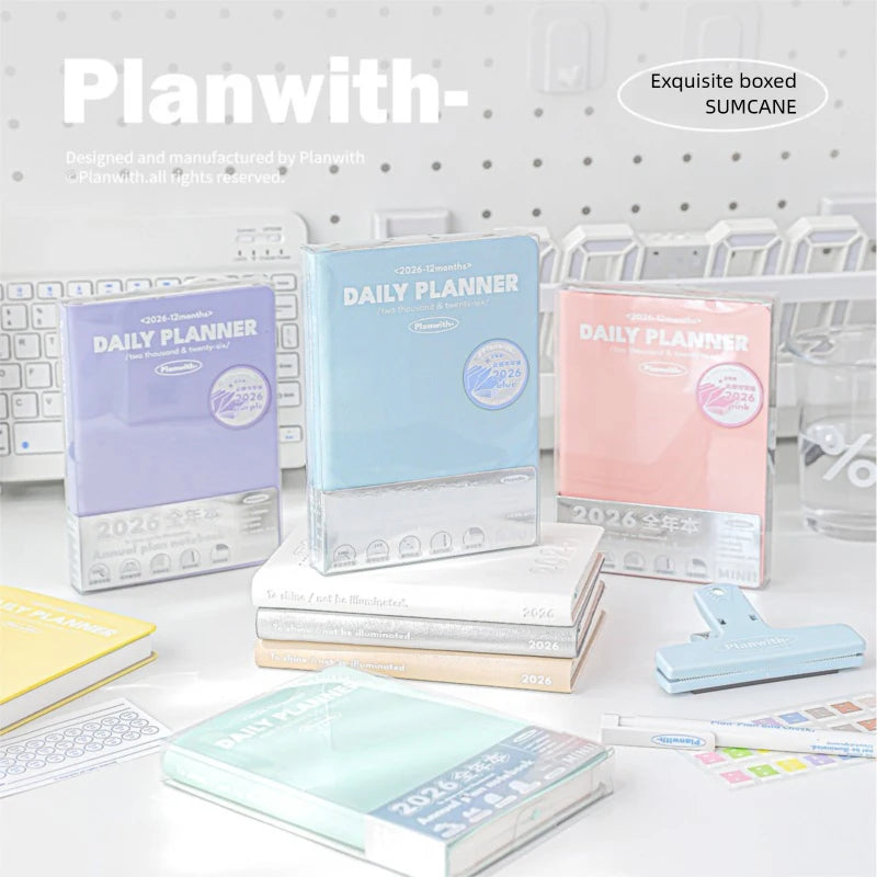 Plan with 2026 Mini Pocket A6 Planner Soft Cover