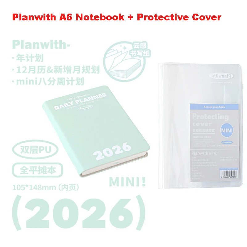 Plan with 2026 Mini Pocket A6 Planner Soft Cover
