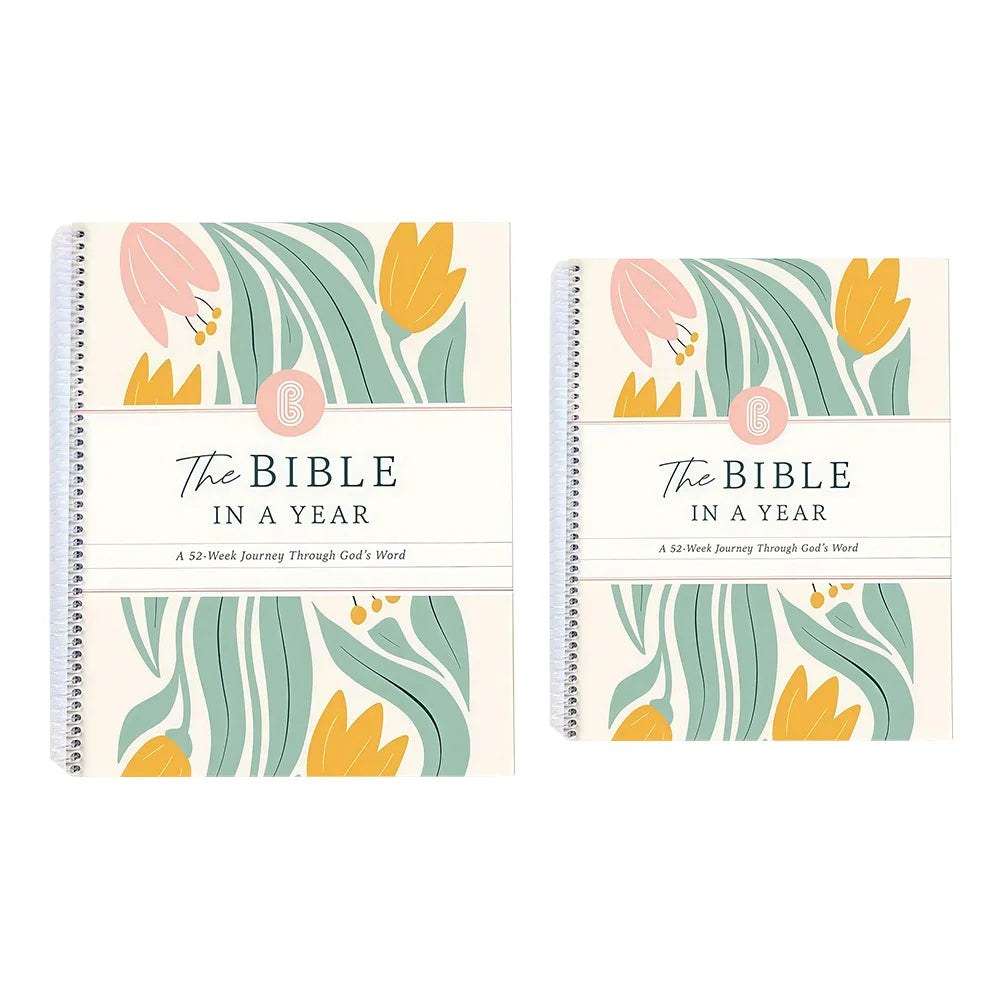 The Bible in A Year Study Through Gods Word Planner Leak-Proof Womens Bible Study Plan 52 Week Study Guide Book for Friend Gift
