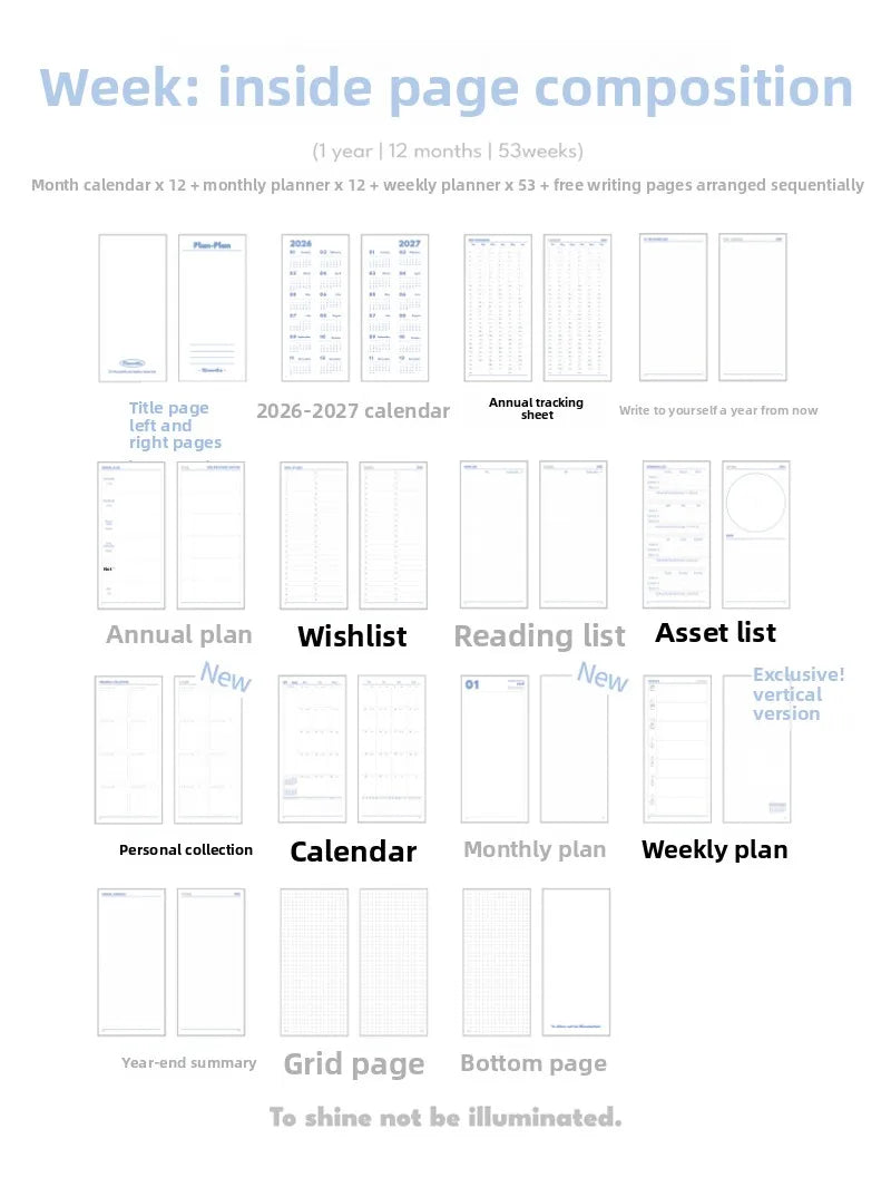 Plan with 2026 Mini Pocket A6 Planner Soft Cover