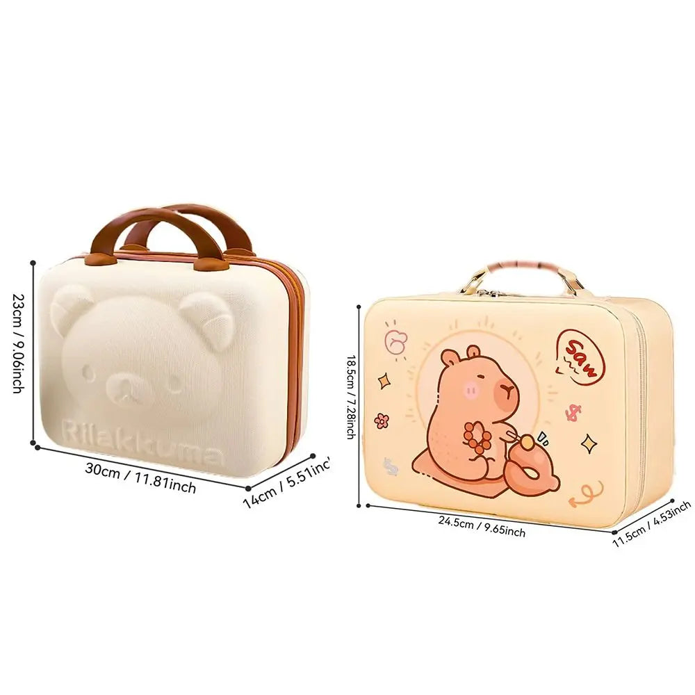Cute Study Stationery Set Stickers Sharpener Creative Pen Bag Notebook Large Capacity Suitcase Stationery Gift Pack Students