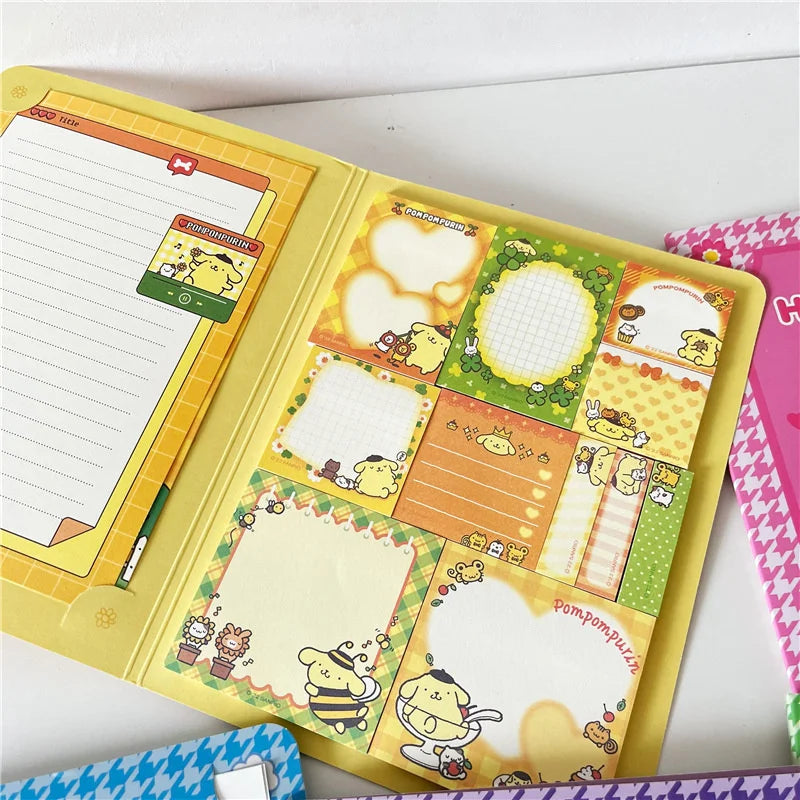 Kawaii Sanrio Hello Kitty Convenience Book Mymelody Kuromi Cinnamoroll Note Book Cute Paste Notepad Student Office Stationery
