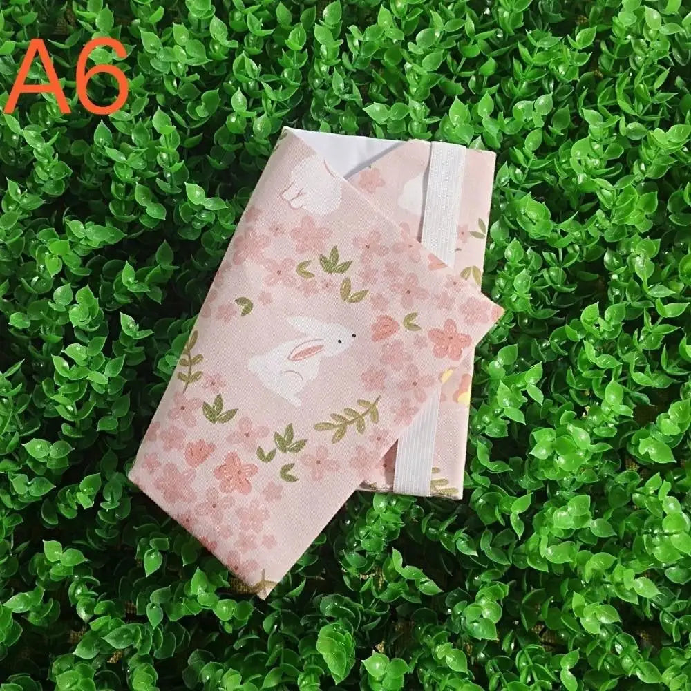 A5 A6 Pink White Rabbit Notebook COVER Planner Case COVER Protective Shell Journal Cover Protector Office Stationery Supplies