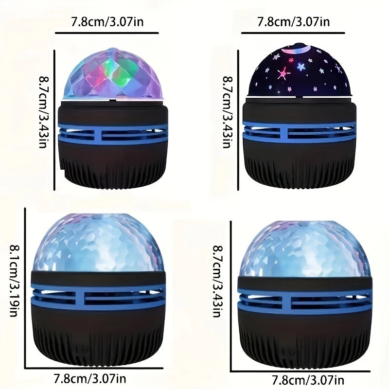 NEW Starry Projector Light With 7 Color Patterns & Remote Control, Polar Projector Night Light For Bedroom Atmosphere